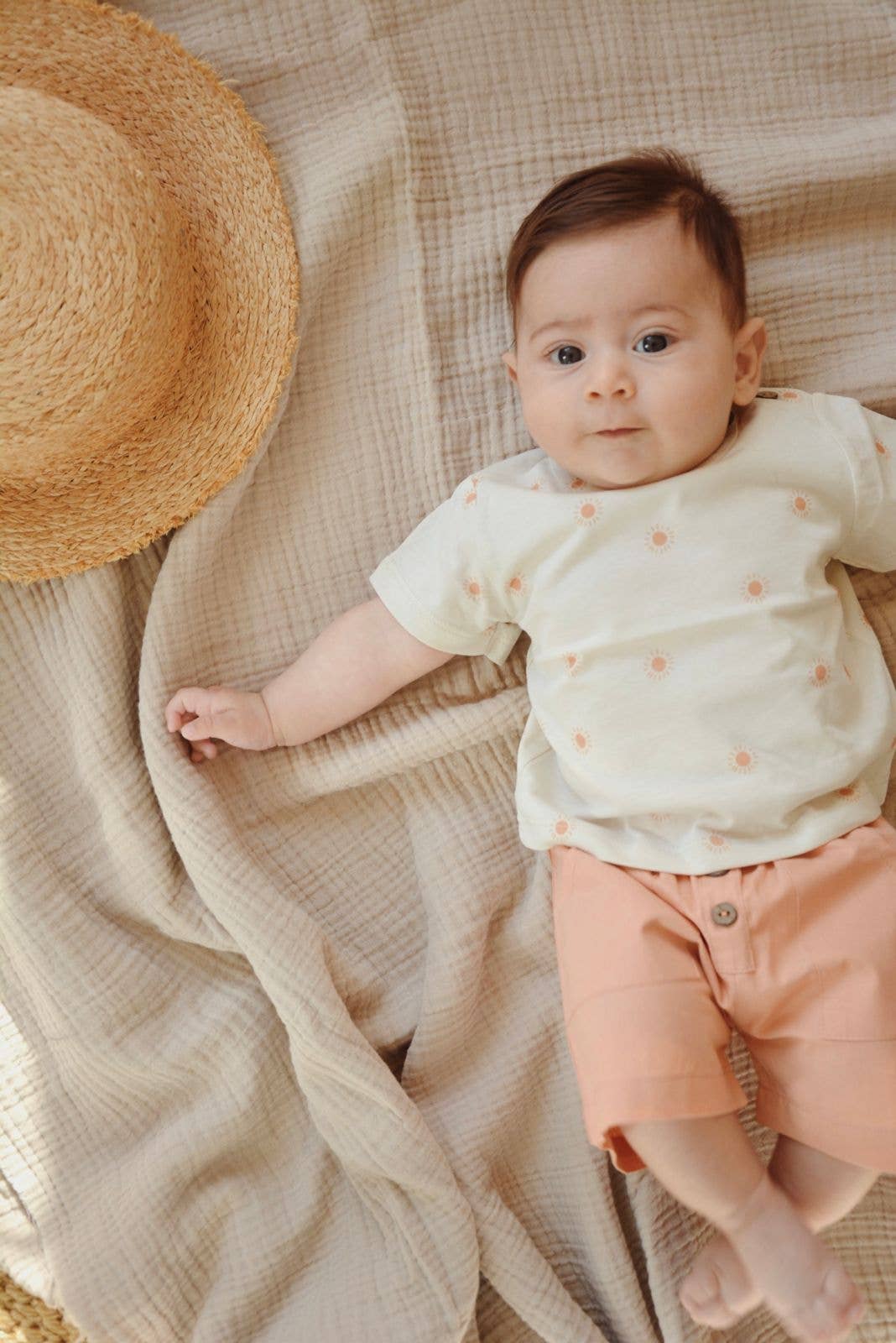 Baby / Kids Shorts Apricot 100% Cotton OEKO-TEX