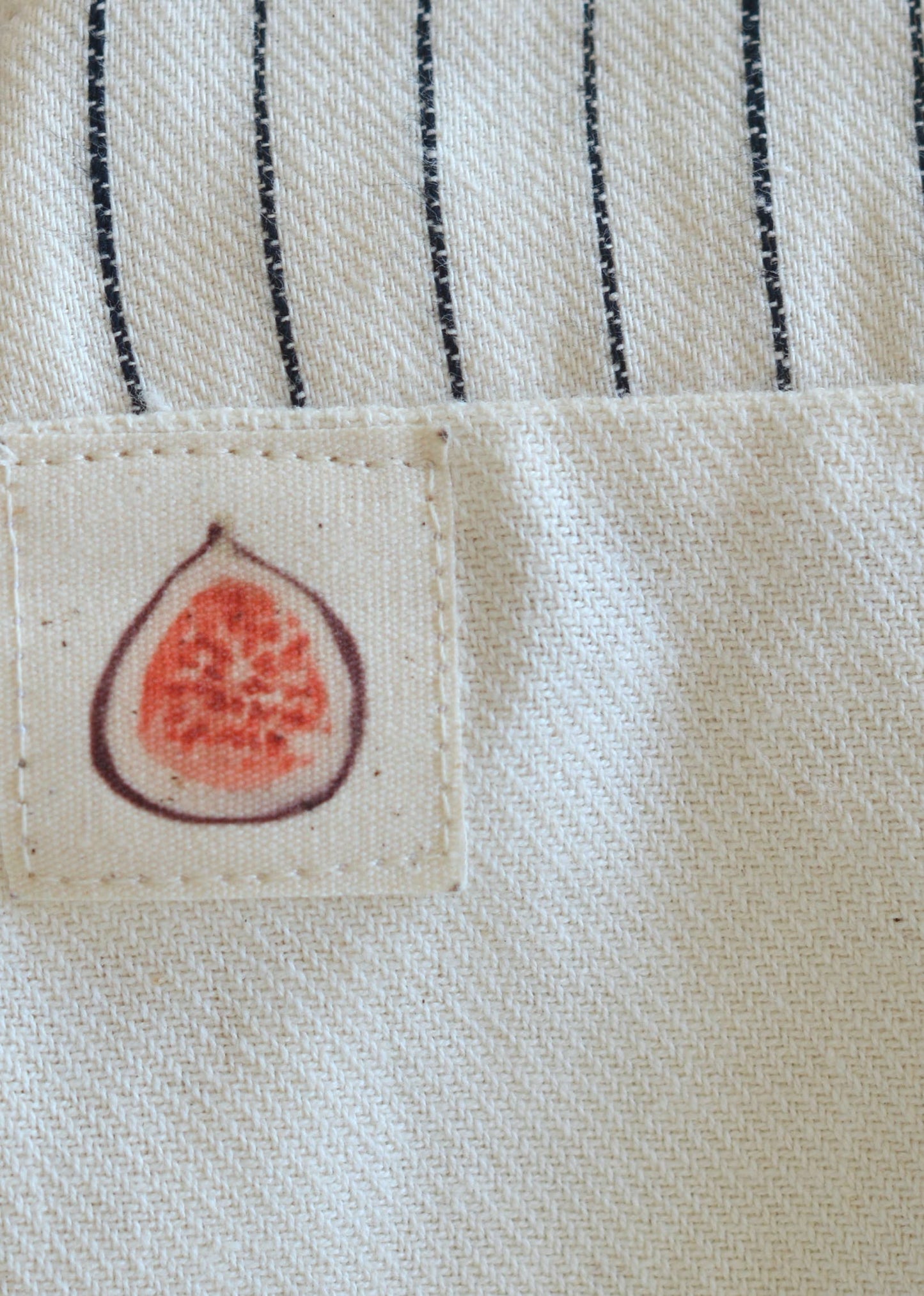 Baby / Kids Striped Overalls Fig Detail 100% Cotton