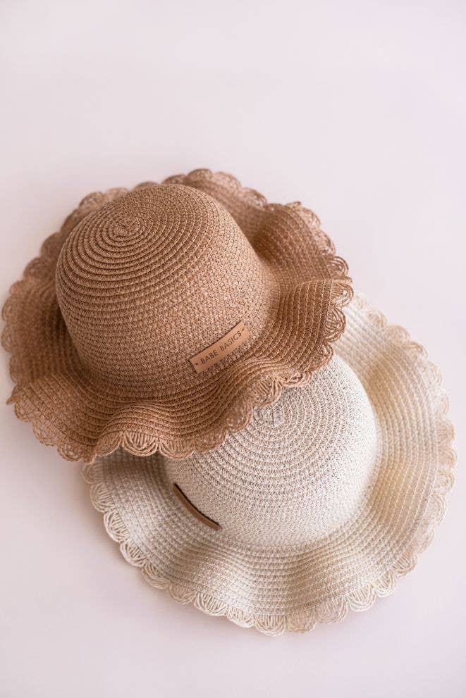 Baby Straw Sun Hat // Beach Hat