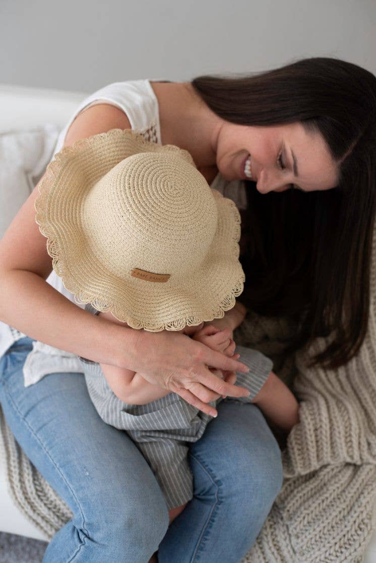 Baby Straw Sun Hat // Beach Hat
