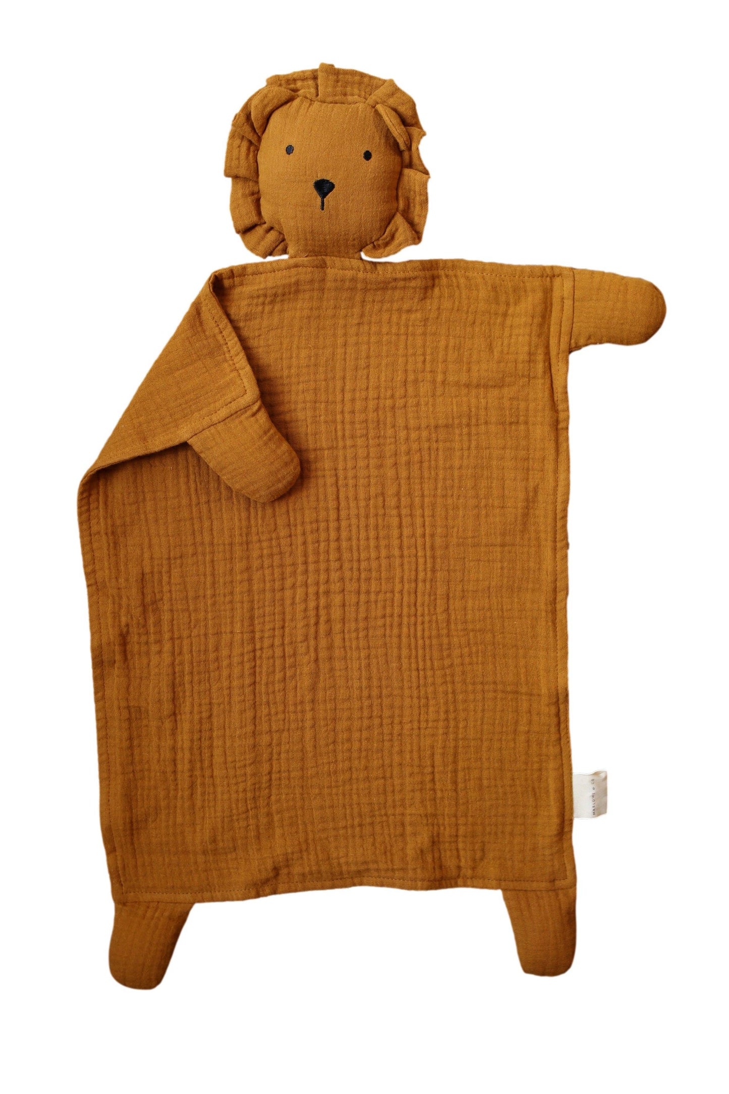 Toffee Lion Organic Cotton Muslin Lovey Blanket | Easter