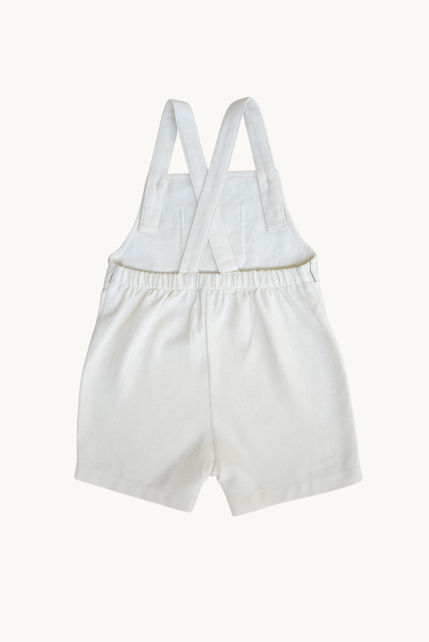 Baby / Kids Striped Overalls Fig Detail 100% Cotton