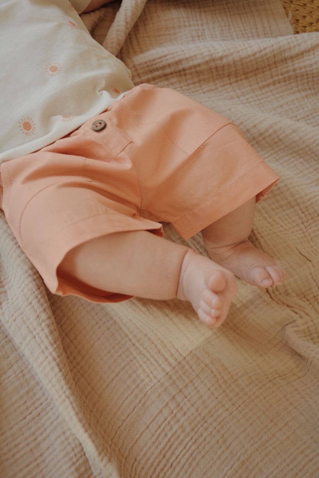 Baby / Kids Shorts Apricot 100% Cotton OEKO-TEX
