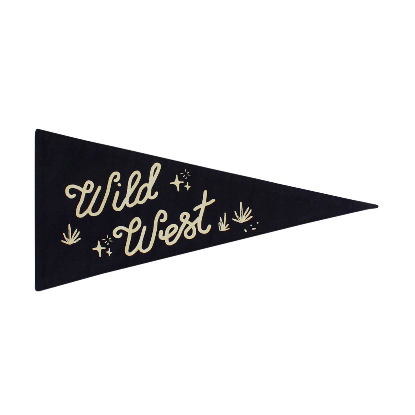 Wild West Canvas Pennant - LIMITED EDITION TEAL