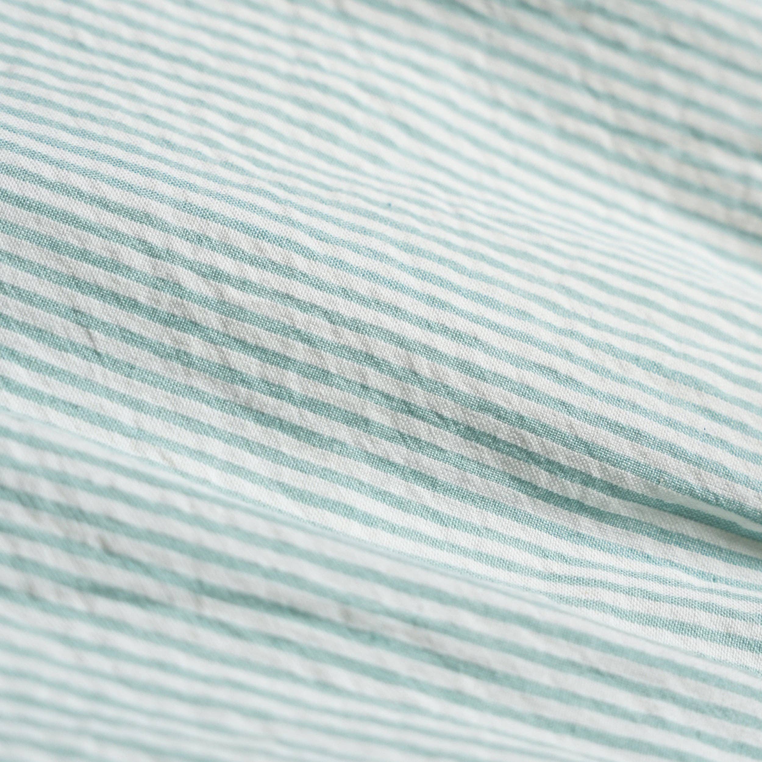 Green Striped Shirt & Shorts Set