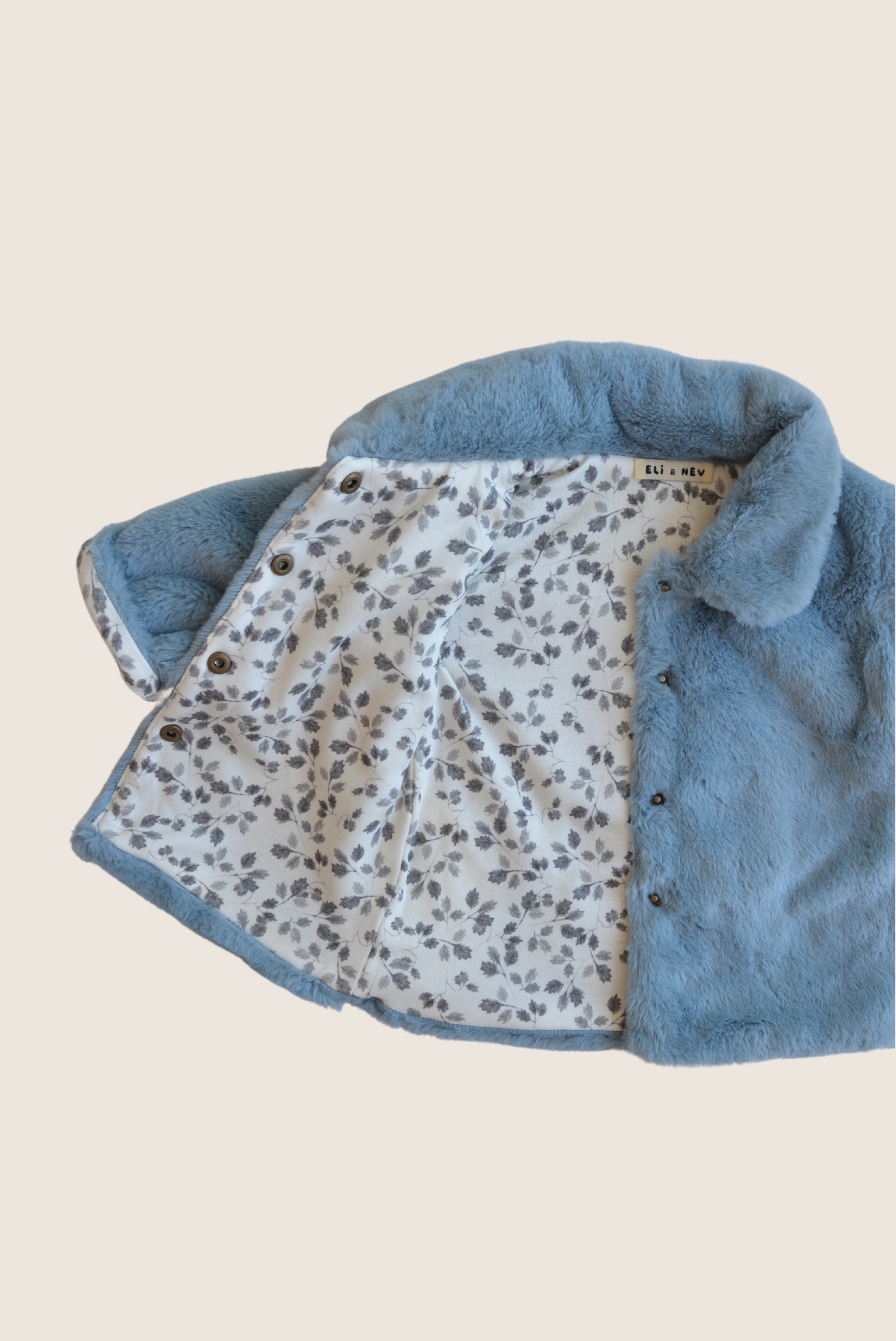 Blue Faux-fur Jacket