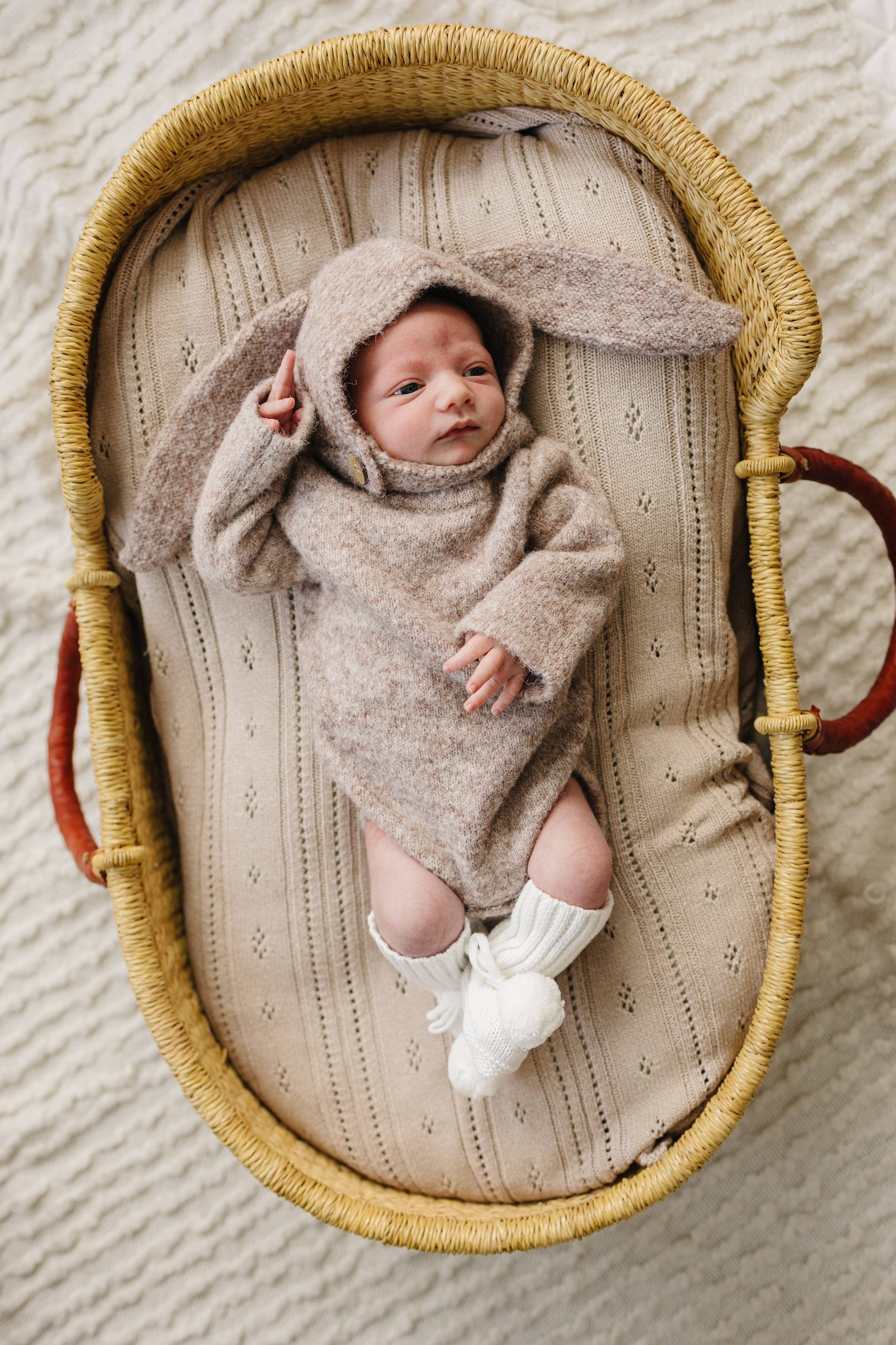 Baby Bunny Ear Bonnet