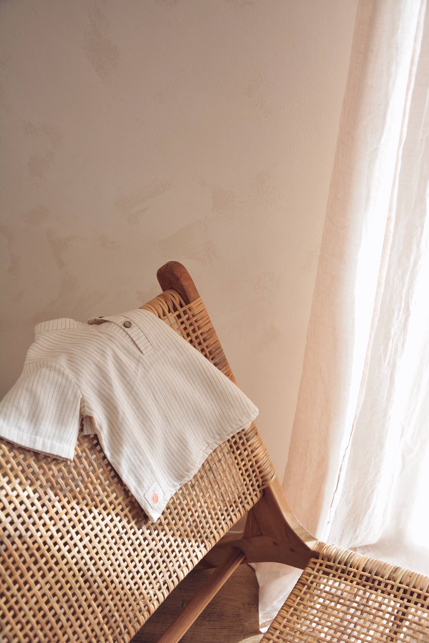 Striped Short Sleeve Henley