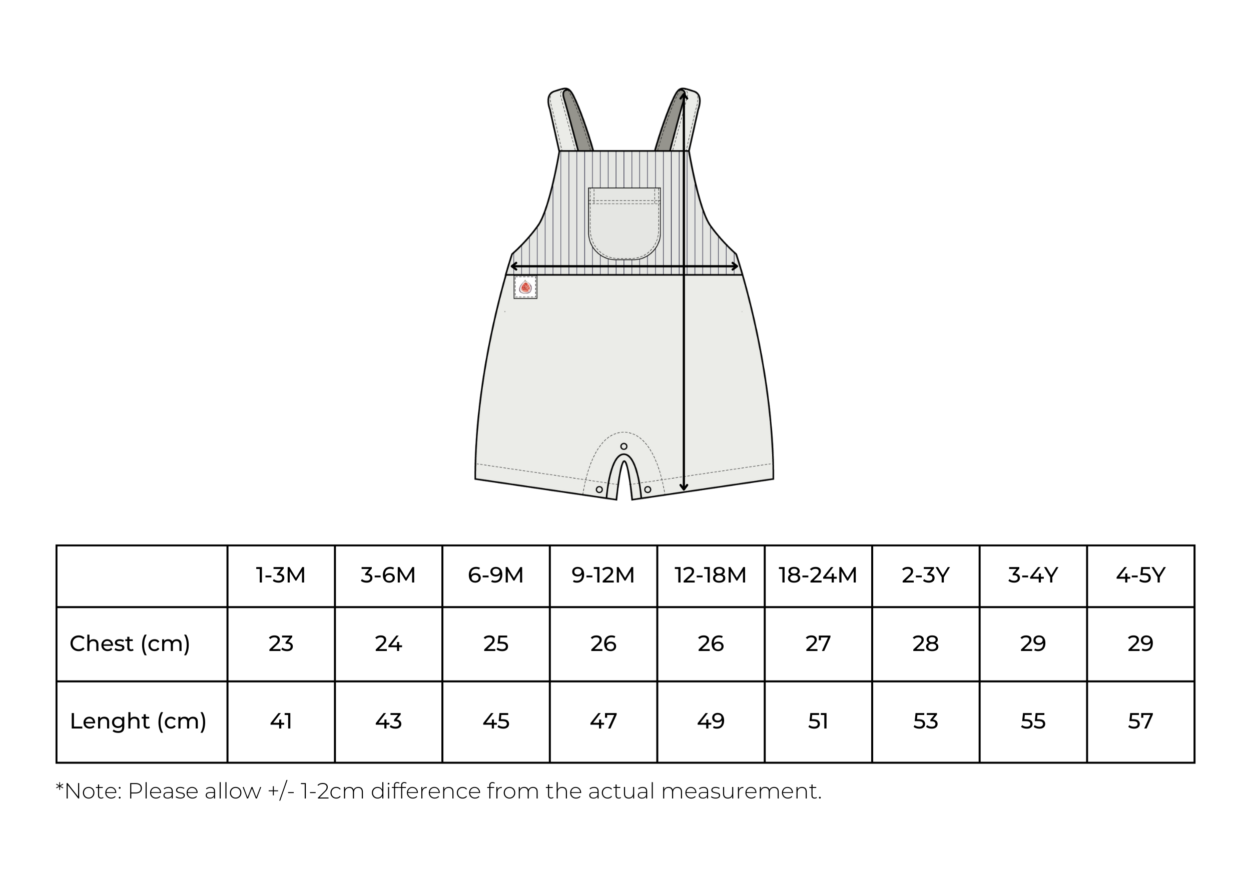 Elif Striped Overalls