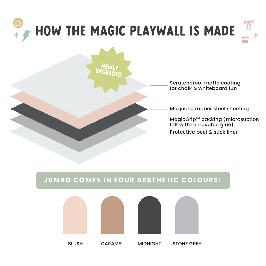 JUMBO Magic Playwall - Arch Magnetic Wall Decal for Kids