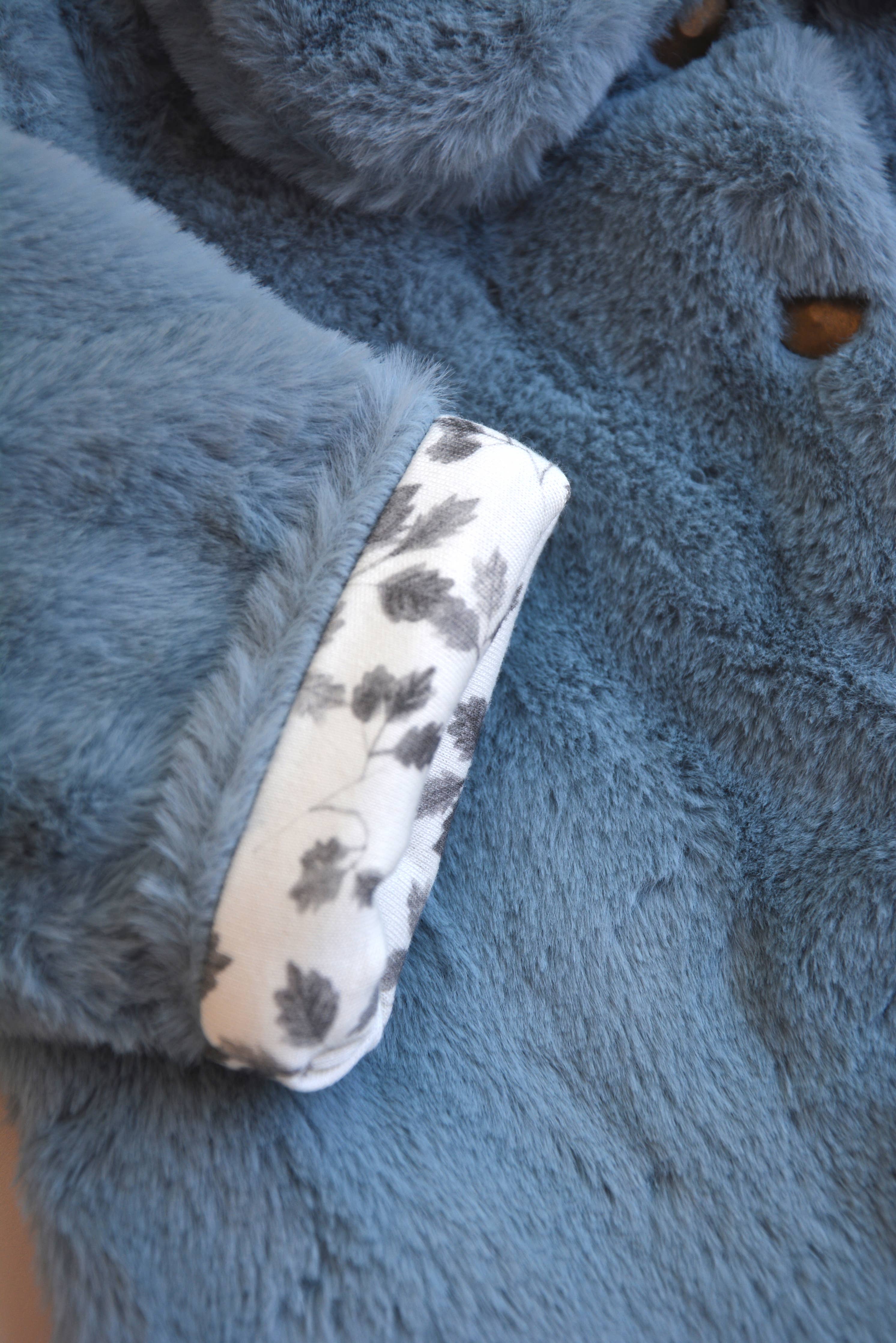 Blue Faux-fur Jacket