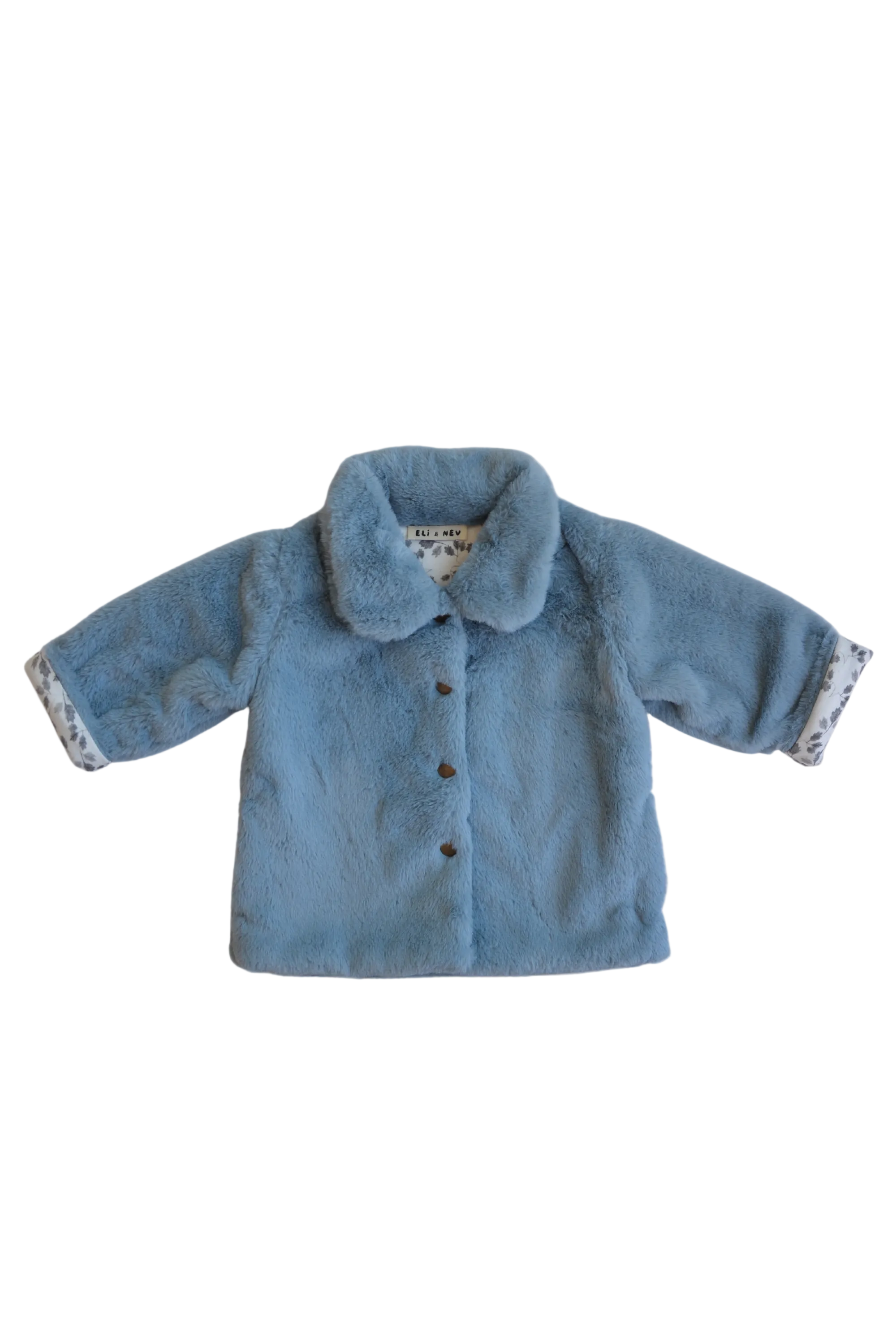 Blue Faux-fur Jacket