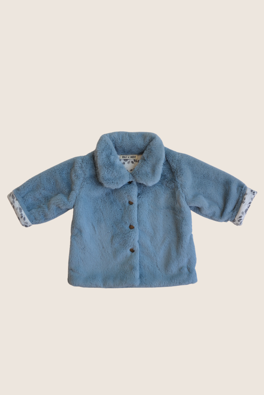 Baby / Kids Blue Faux-fur Jacket