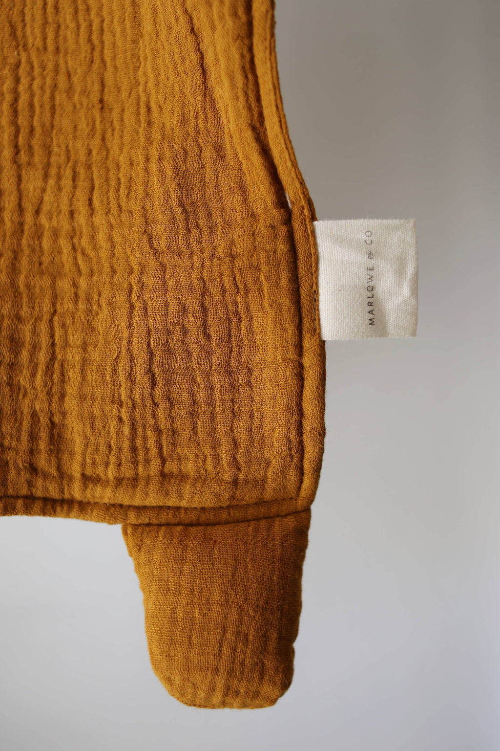 Toffee Lion Organic Cotton Muslin Lovey Blanket  