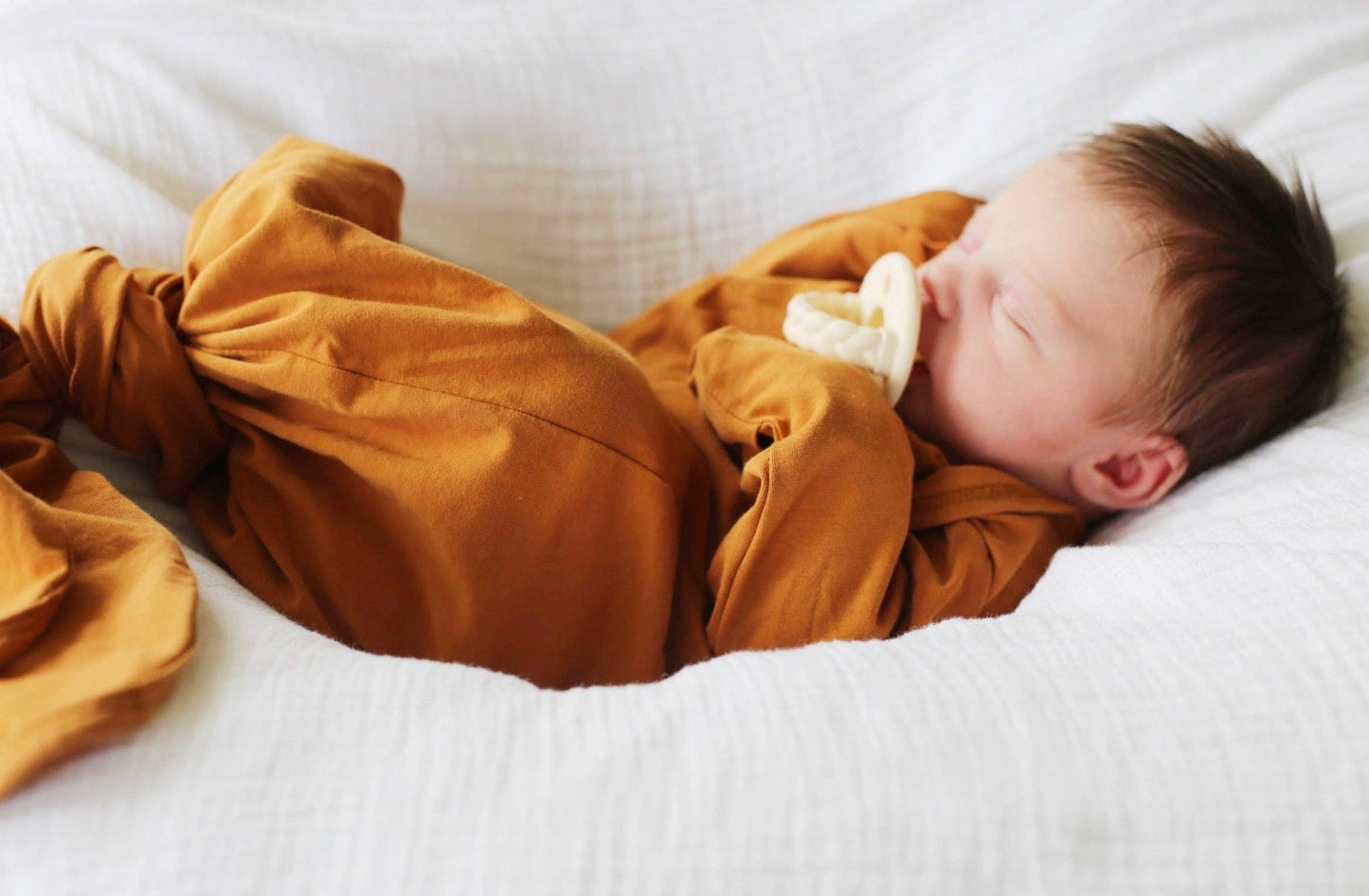 Pumpkin Spice Organic Cotton Knotted Gown