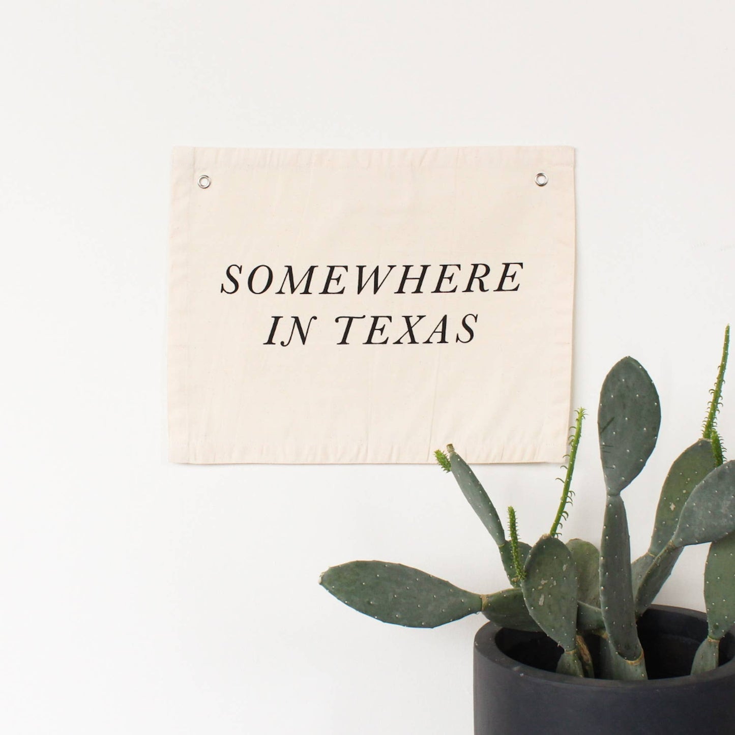 Somewhere in Texas Canvas Banner