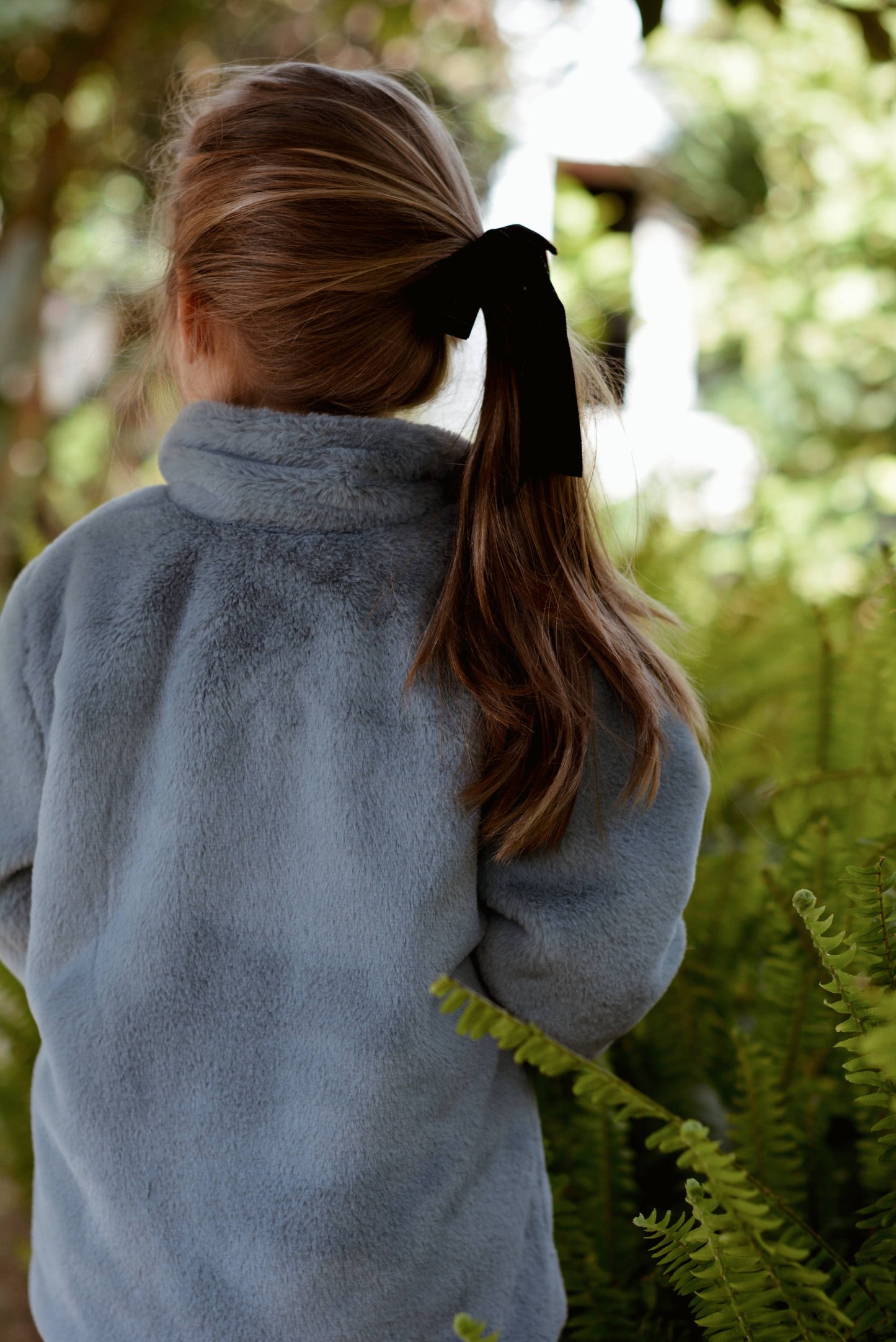 Baby / Kids Blue Faux-fur Jacket