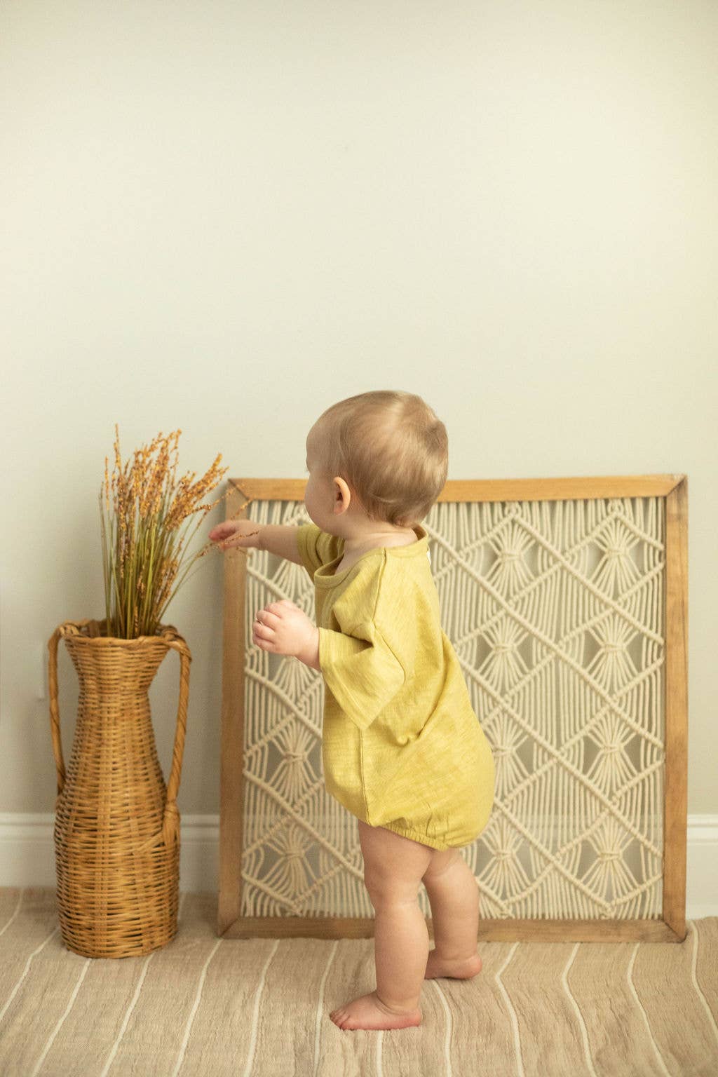 Baby short sleeve t-shirt bubble romper organic cotton