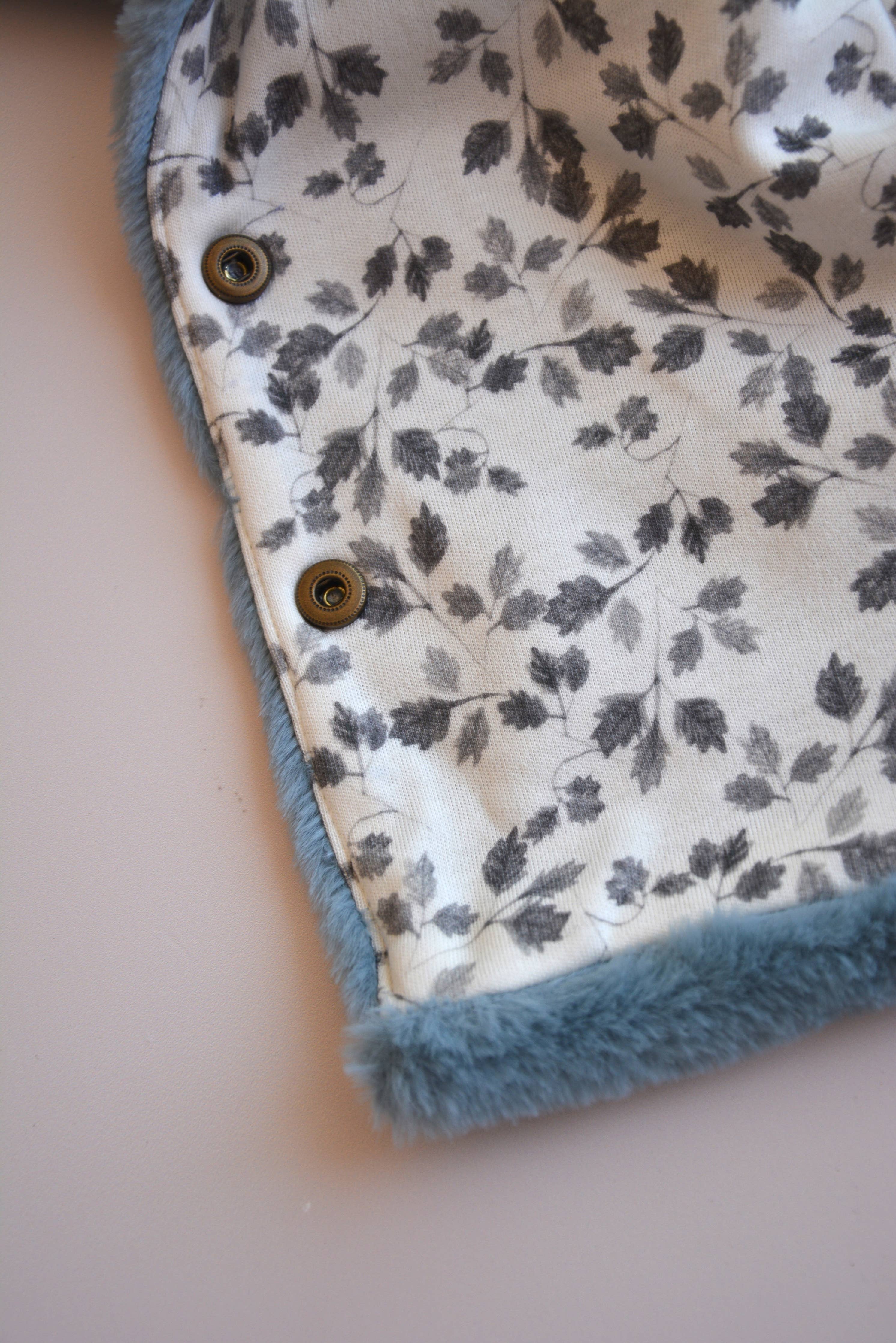 Blue Faux-fur Jacket