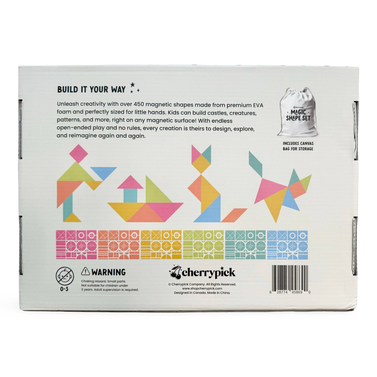 Magic Shape Booster Magic Shape Set - Soft Foam Magnetic Shapes for Building and Play ...