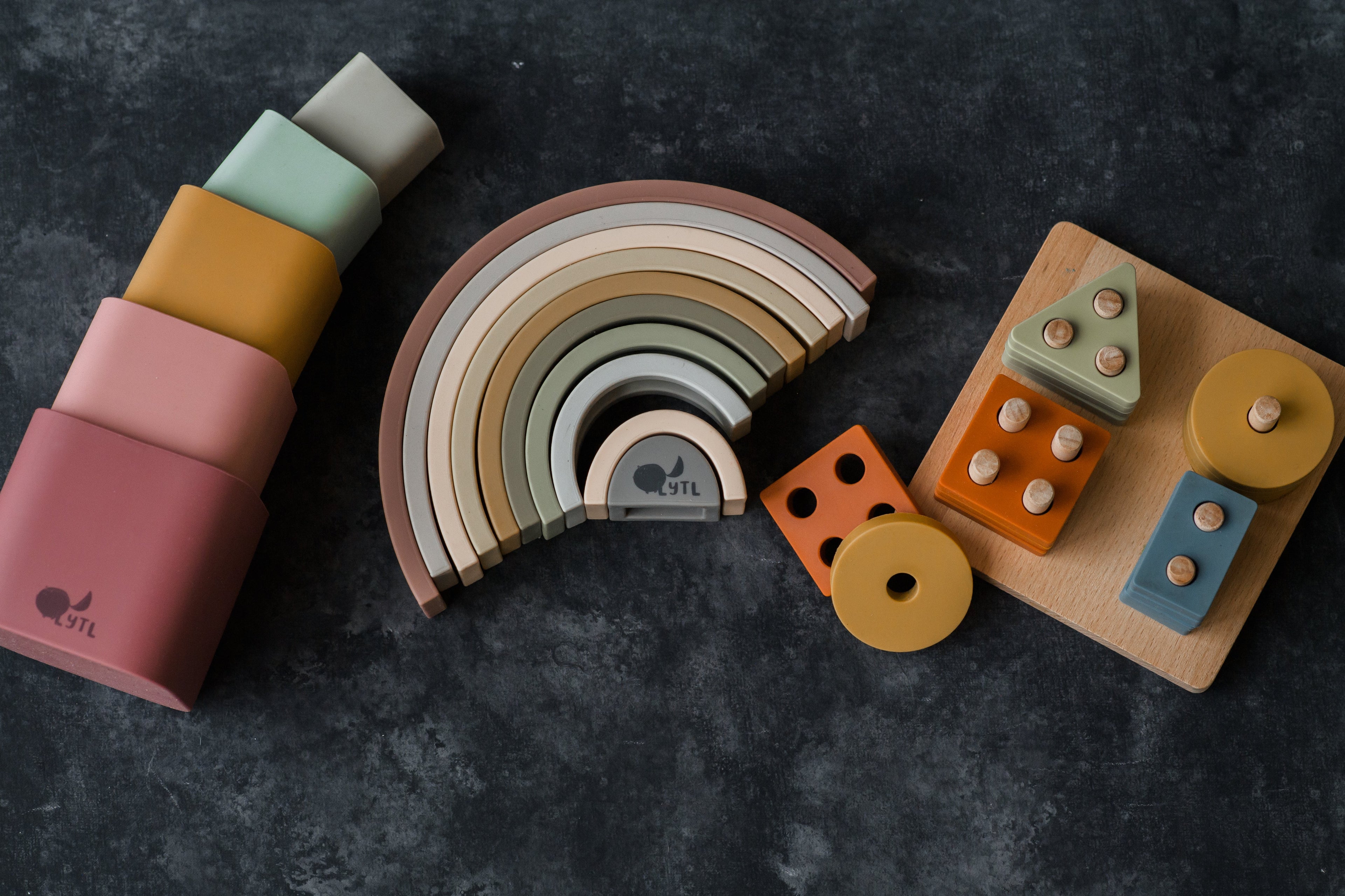 Stacking Cup Toy + Silicone + Montessori + Water-play Toy