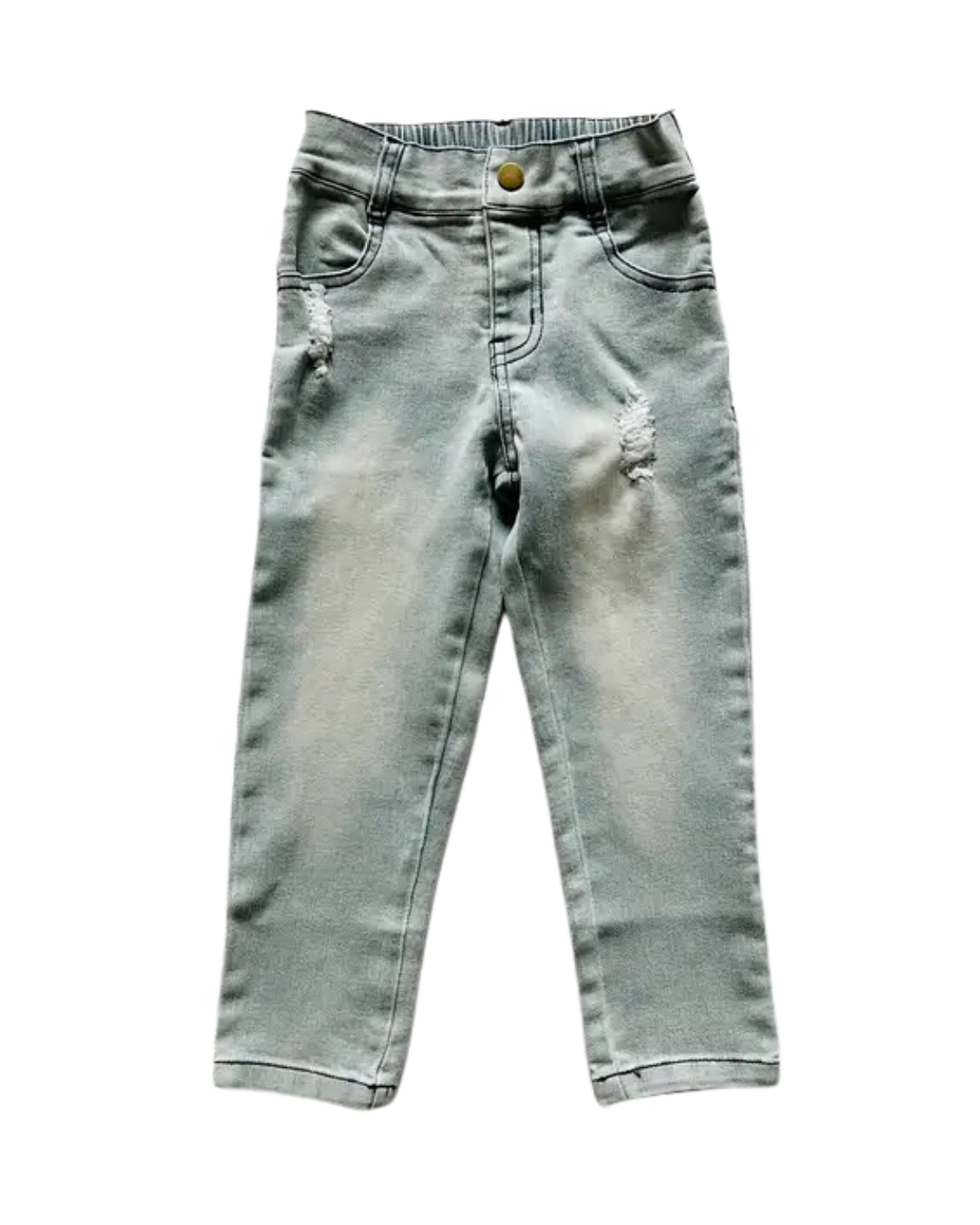 Slate Gray Stretch Denim Pant