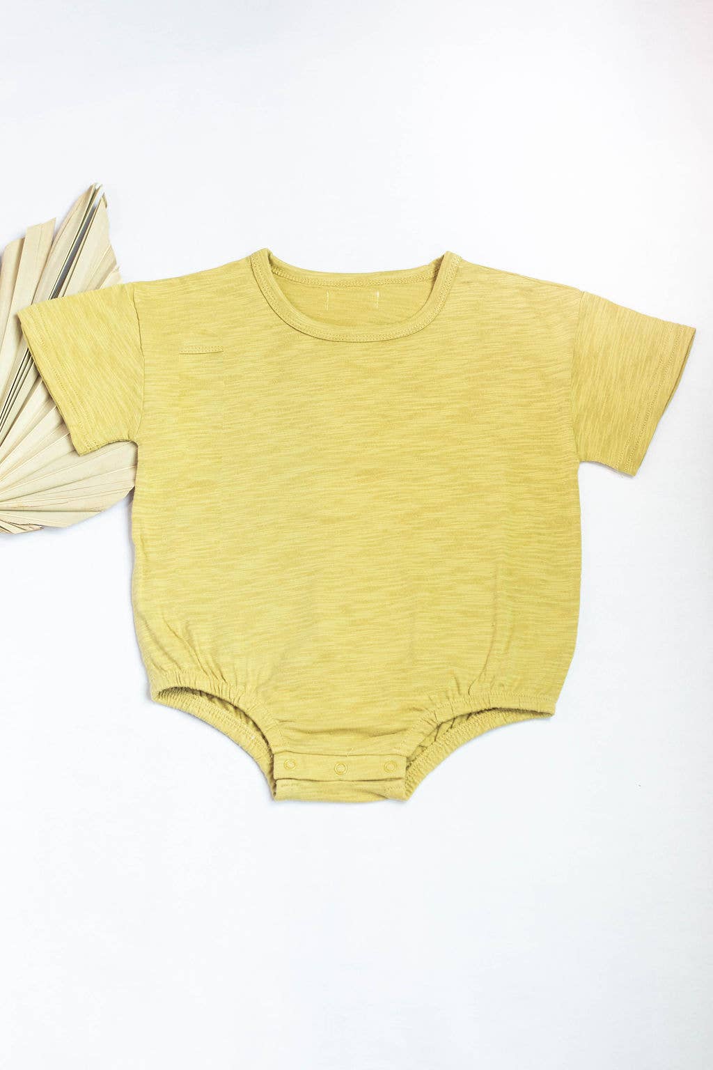 Baby short sleeve t-shirt bubble romper organic cotton