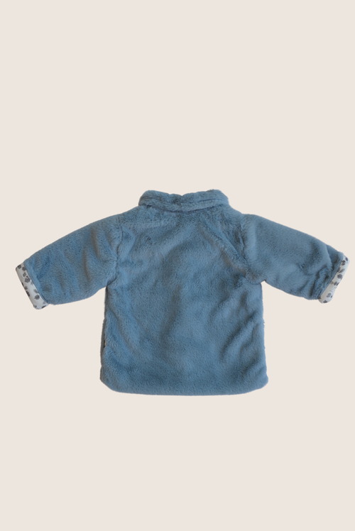 Blue Faux-fur Jacket