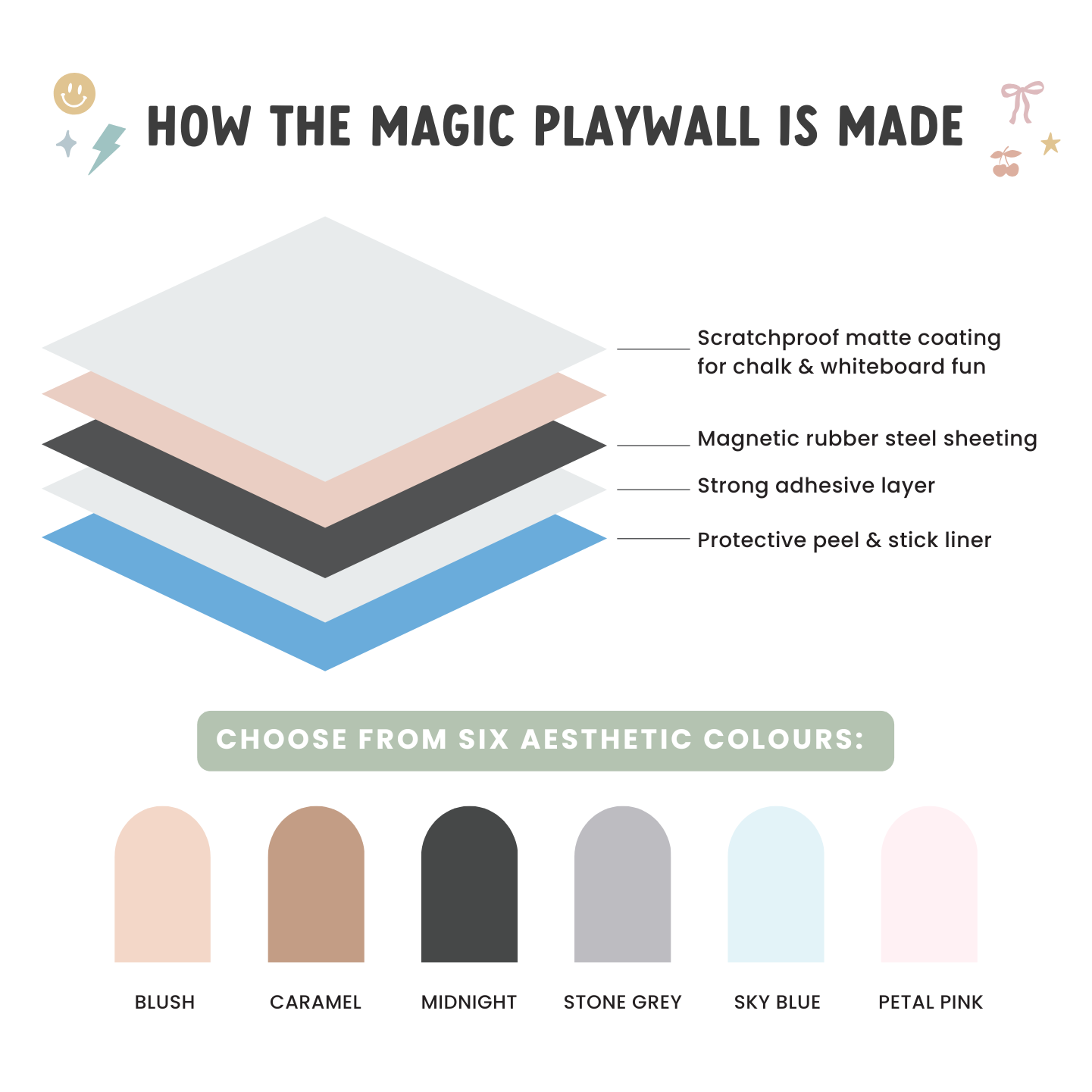 Magic Playwall - ORIGINAL Arch Magnetic Wall Decal for Kids