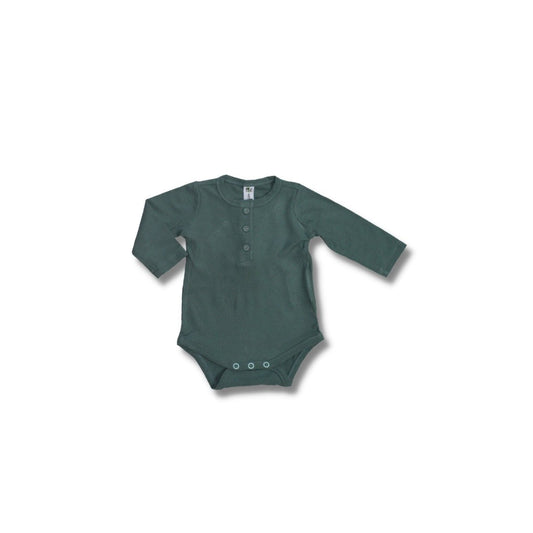 Bamboo Ribbed Longe Sleeve Onesie - MOKEE Baby