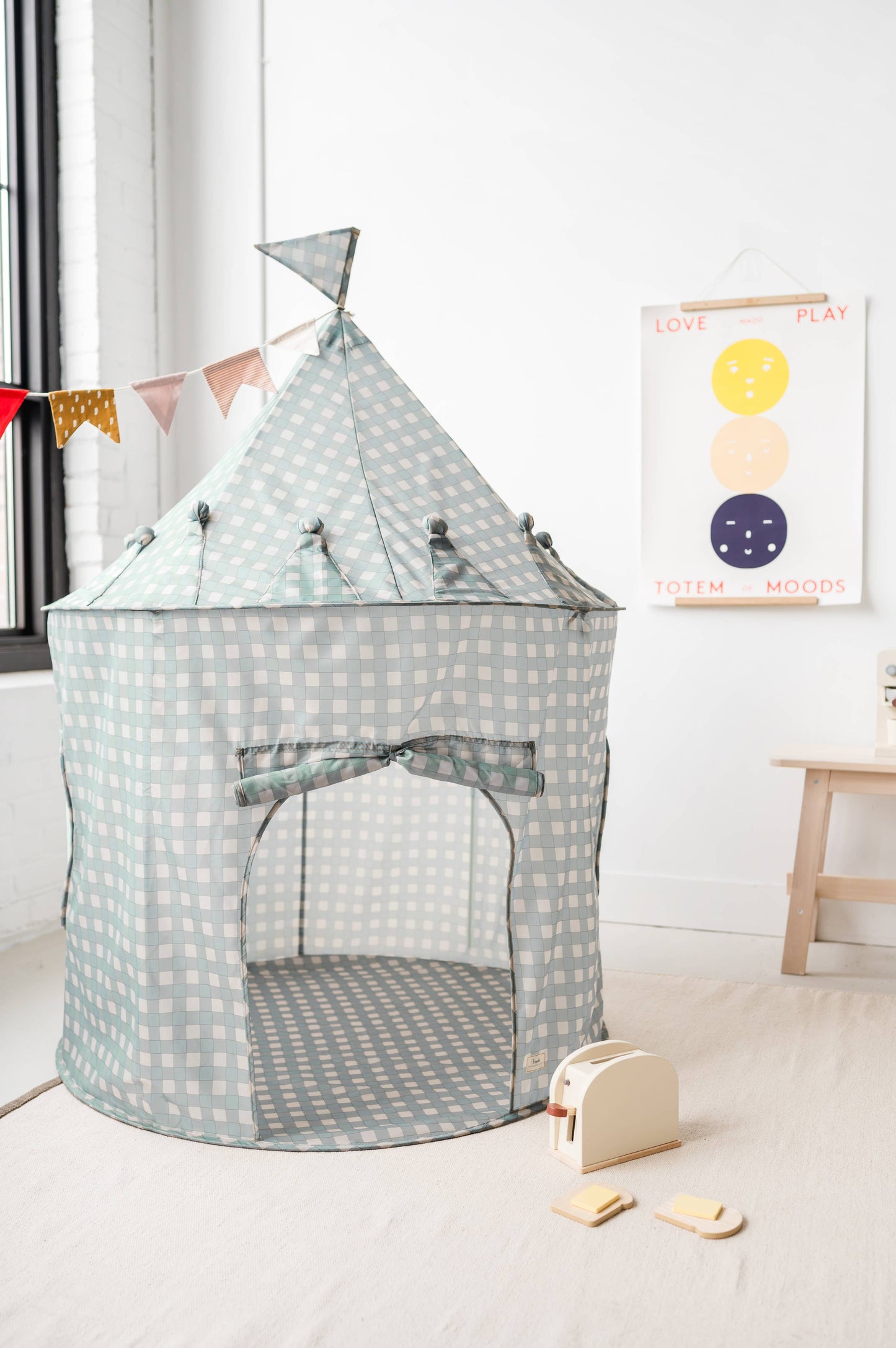 Recycled Fabric Play Tent Castle - Prints