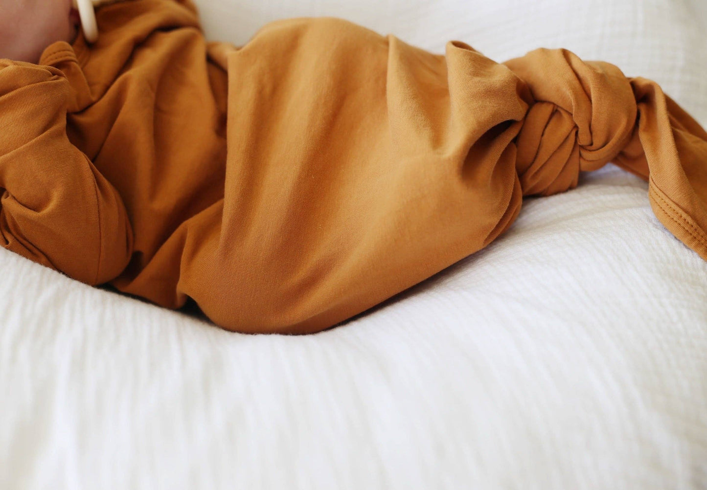 Pumpkin Spice Organic Cotton Knotted Gown