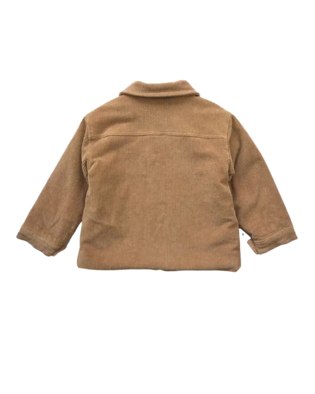 Camel Corduroy Faux-Fur Lined Jacket - MOKEE Baby