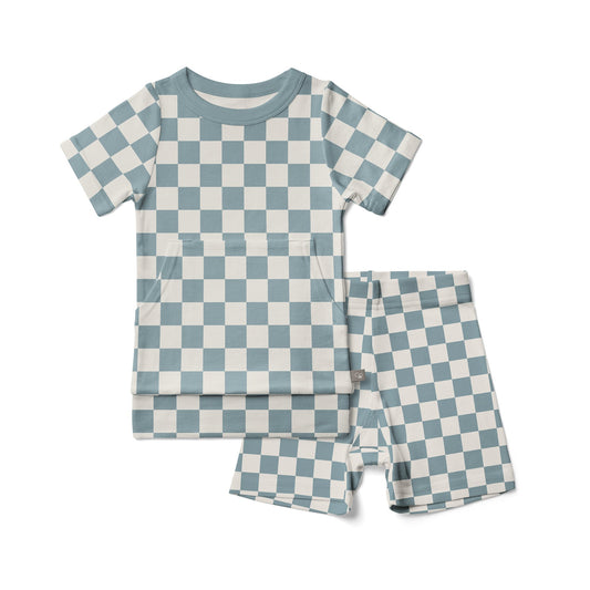 Checkered Biker Organic Set - MOKEE Baby