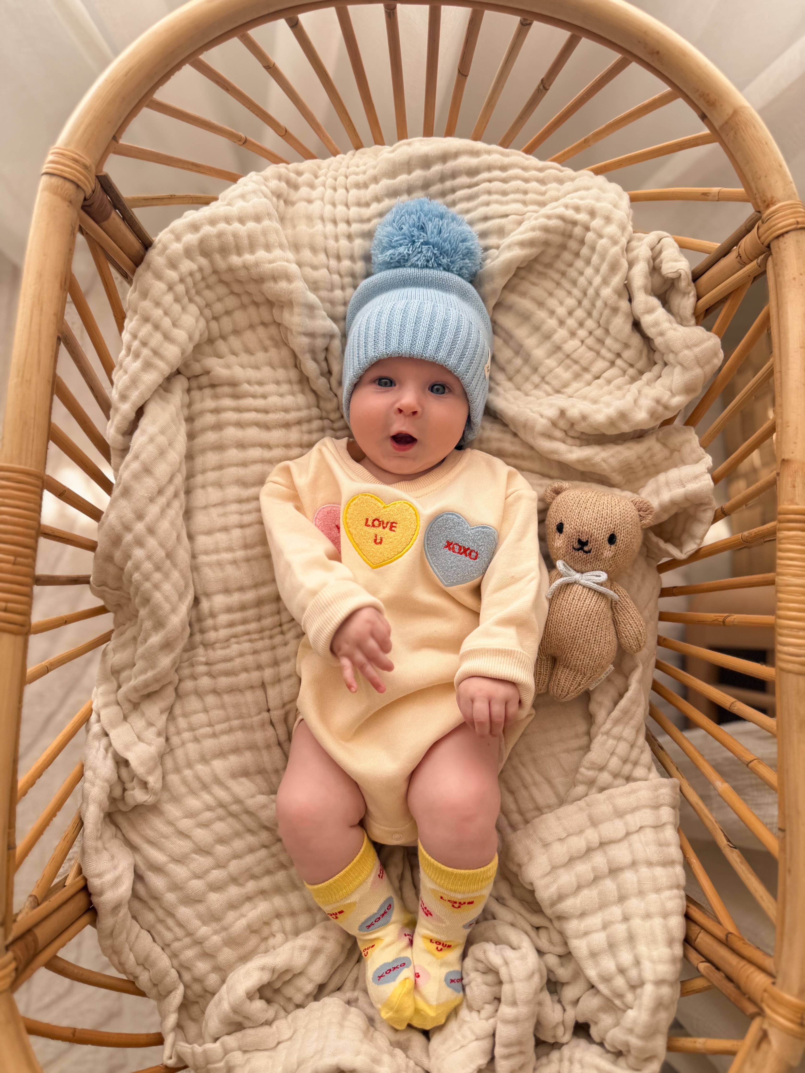 Candy Hearts Bubble Romper