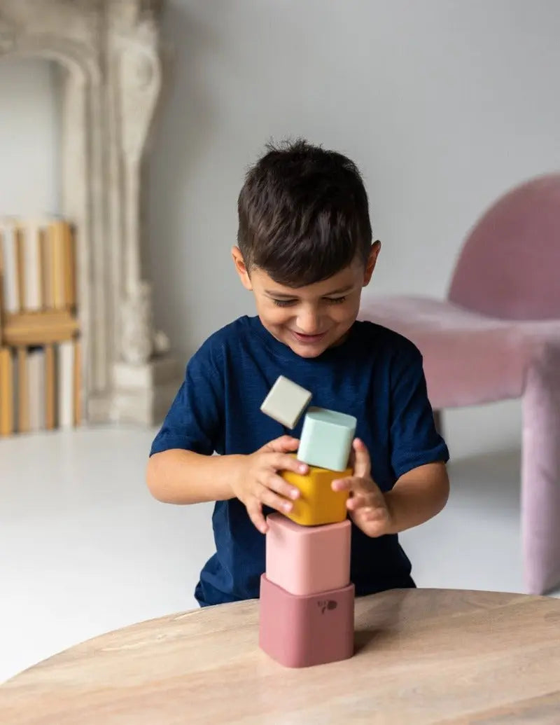 Stacking Cup Toy + Silicone + Montessori + Water-play Toy