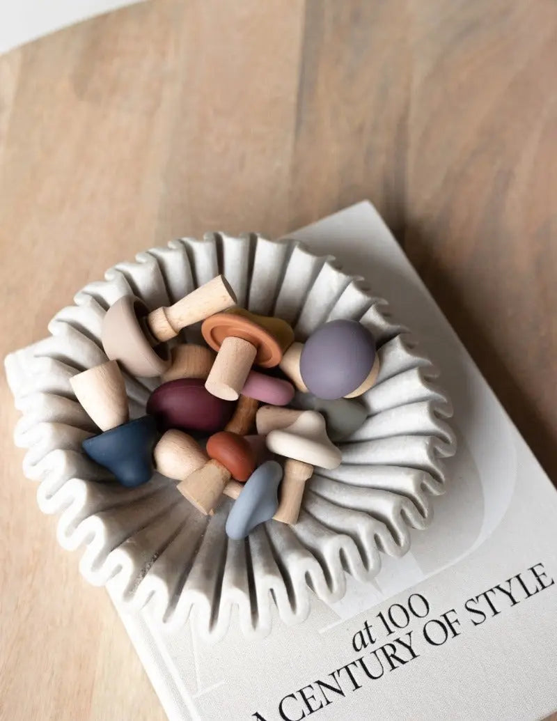 Mushroom Toy | Wood & Silicone + Imaginative + Montessori